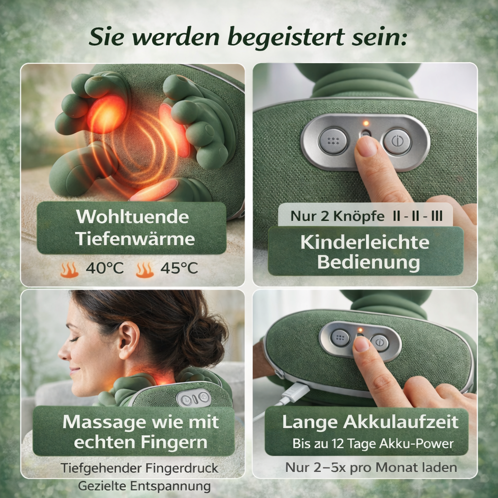 3-in-1 Nacken- & Wadenmassagegerät