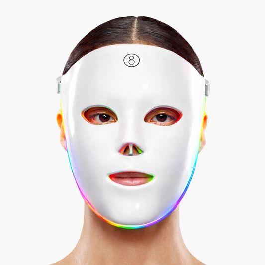 7-Farben LED Gesichts- & Halsmaske – Rotlicht-Therapie